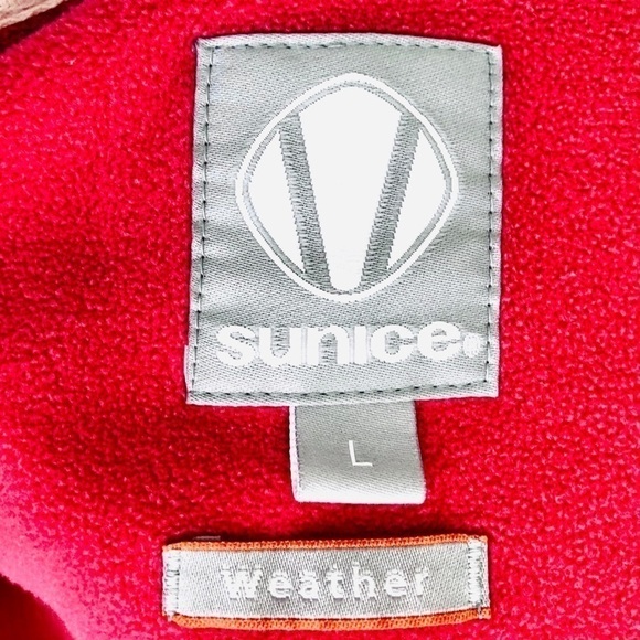 Sunice Weather Jacket Pullover L Fleece Half-Zip Warm Cozy Fuzzy Deep Coral - Picture 5 of 9